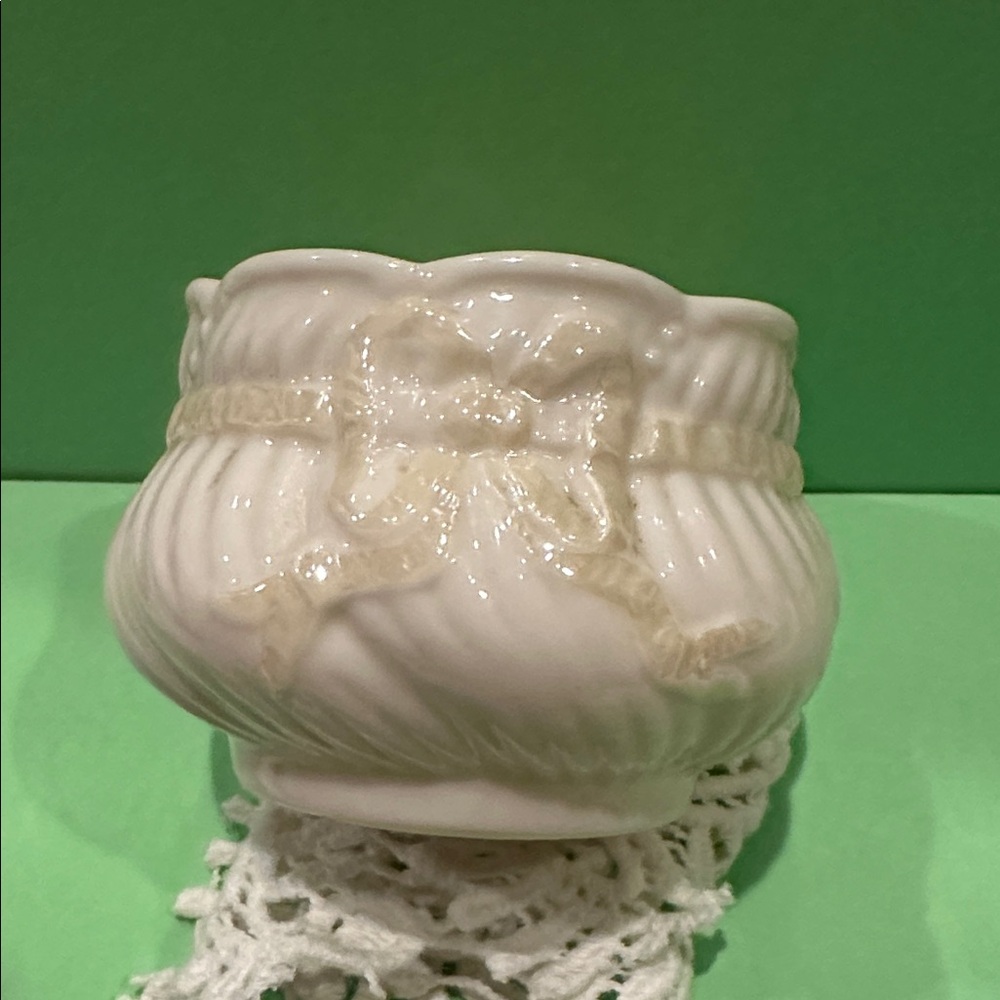 Belleek Creamer & Sugar Bowl Set-3rd Black Mark - Picture 4 of 7